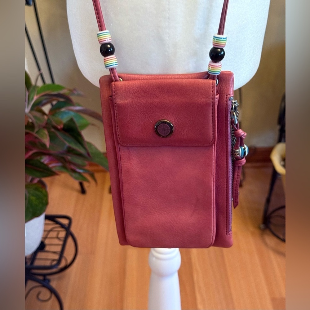 Old Trend Women’s Small Leather Phone Pouch Crossbody Bag Orchid 5x7x2